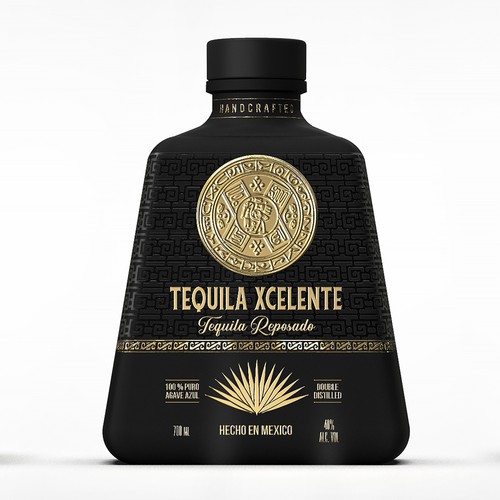 Luxurious design for our premium spirit "Tequila Xcelente"