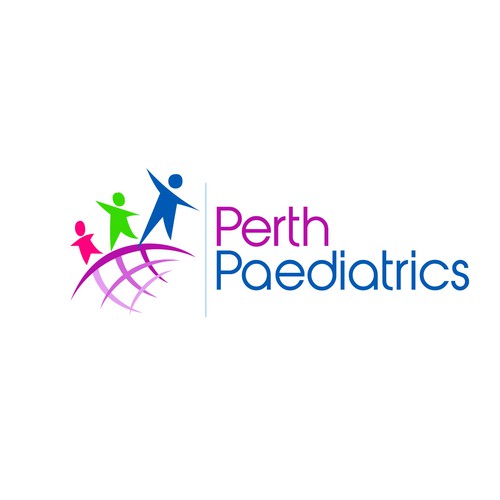 Create a child targeted logo for a specialist paediatric medical practice