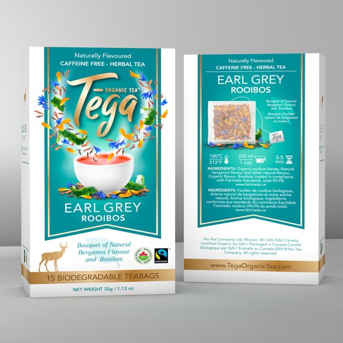Modern, luxury package design concept for Tega