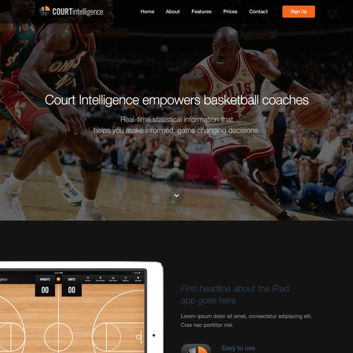 Design the website for the "Moneyball" of Basketball.