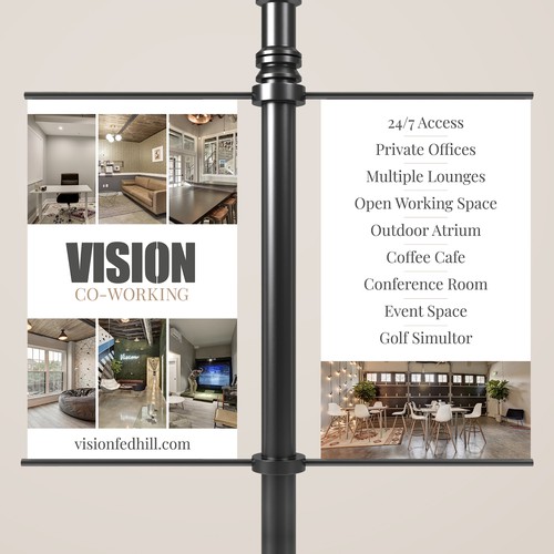Vision Coworking - Banner Design