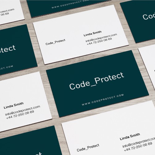 A coded Logo & Business card Design