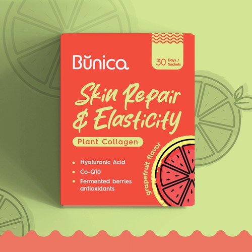 Bunica - Collagen Powder Box Design