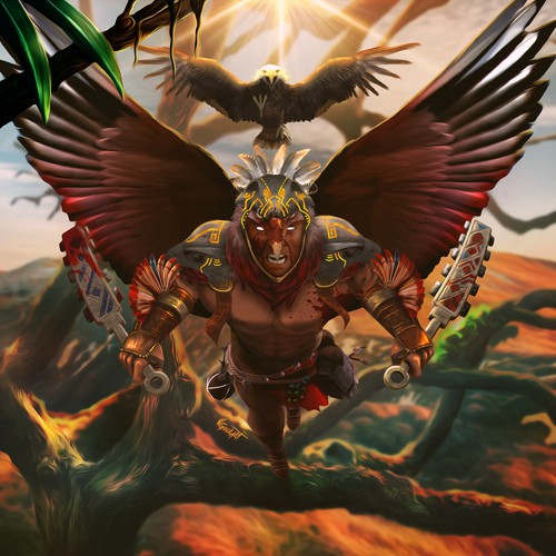 Aztec Eagle warrior