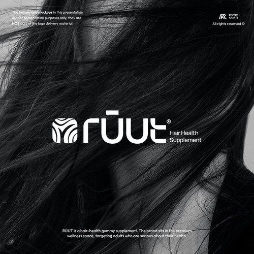 Logo Design for RŪUT — Hair Health Supplement Brand