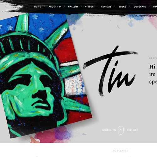 Website redesign for Tim