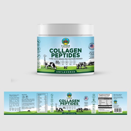 Collagen Peptides Label Design