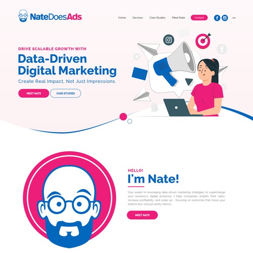 Nate Does Ads - Website Design for Digital Marketing specialist