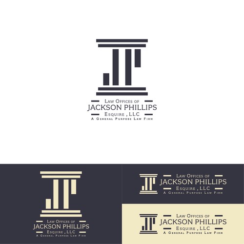 Intricate logo design for a law firm