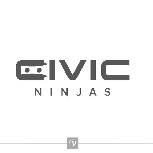 C letter for Ninja's logo Design Concept