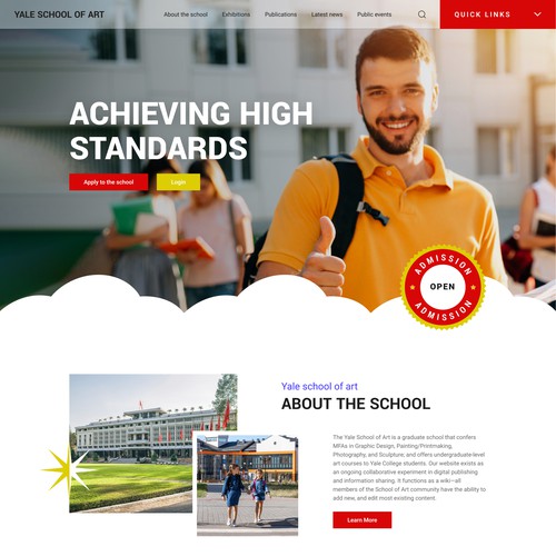 Educational website Design