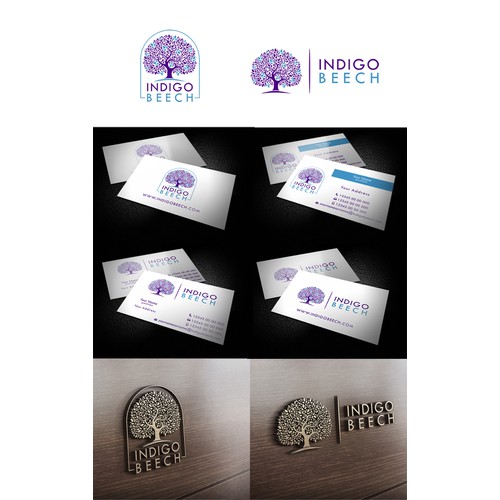 Clean, modern business cards and logo for Indigo Beech consultancy - guaranteed payout