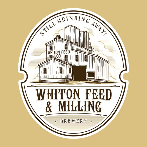 Hand-drawn logo for Whiton Feed & Milling