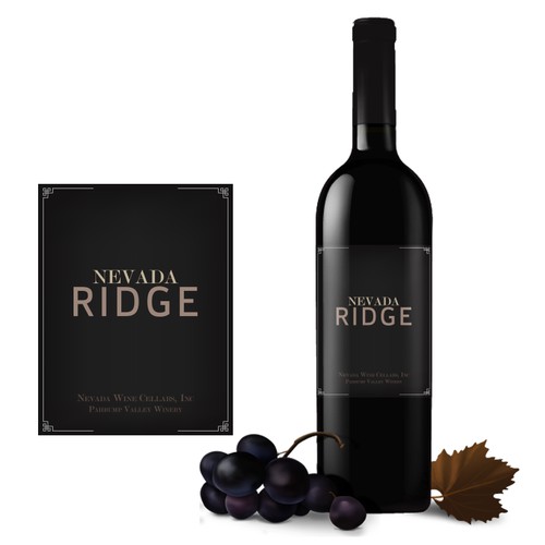 Nevada Ridge wine label