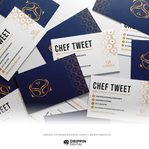 The Sincere Chef Business Card Design