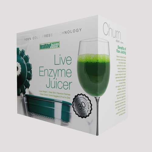packaging design for manual juicer