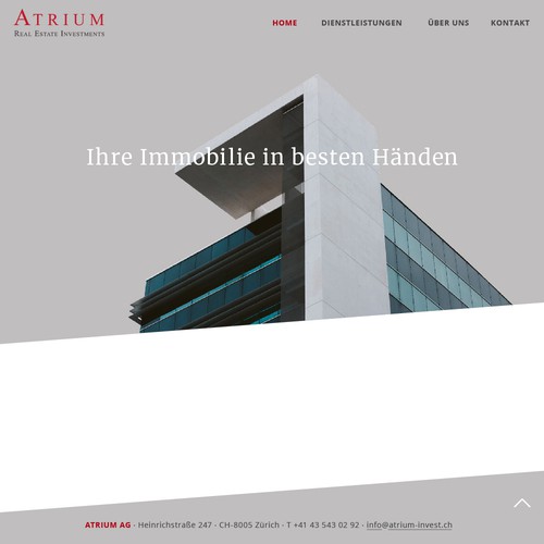 Webdesign für eine Immobilienfirma 