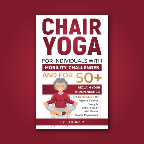 Chair Yoga Book Cover Design.