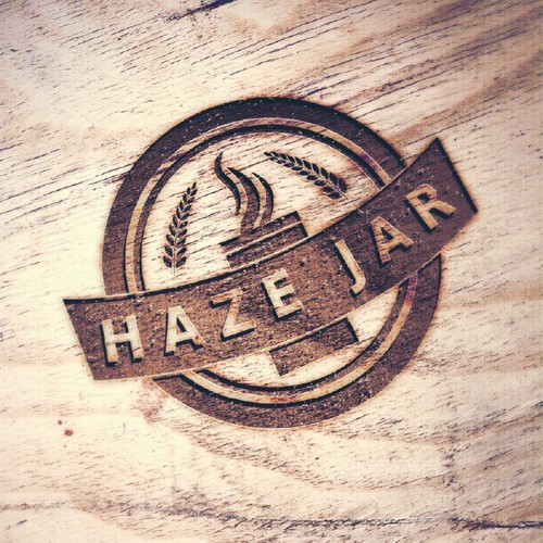 Logo for "Haze Jar" company