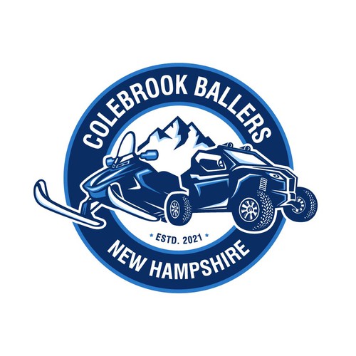 Serious and fun logo concepts for Colebrook Ballers New Hampshire.