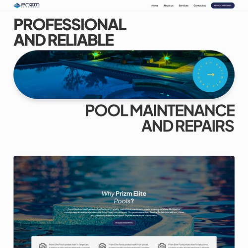 Pool Services Homepage