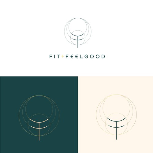 Modern and appealing logo for a women's wellness brand: FIT+FEELGOOD