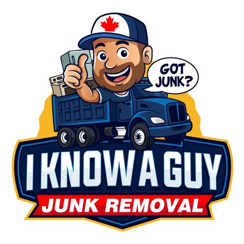 Logo Mascot I Know A Guy Junk Removal