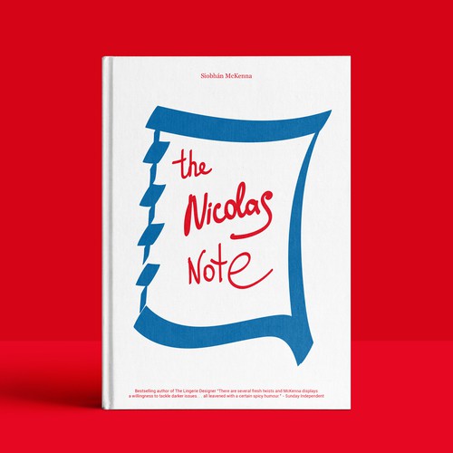 design concept cover for a book "The Nicolas Note".