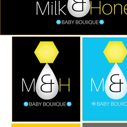 Create a logo that is modern, sleek yet playful for a luxury babyboutique. 