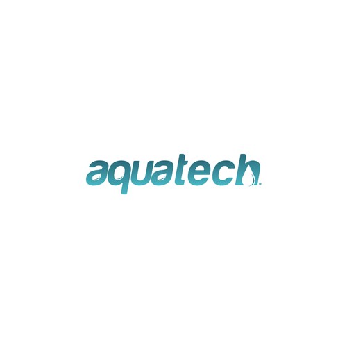 Aqua Wordmark Logo Design