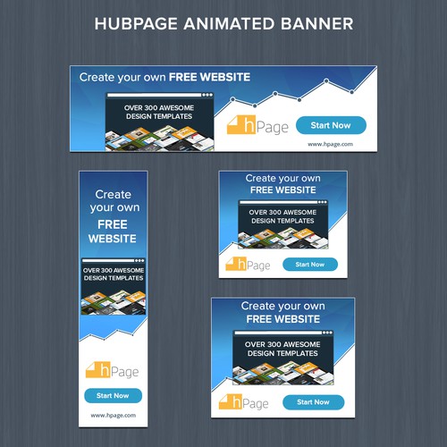 hPage.com - Free Website Builder - Animated Banner Ads