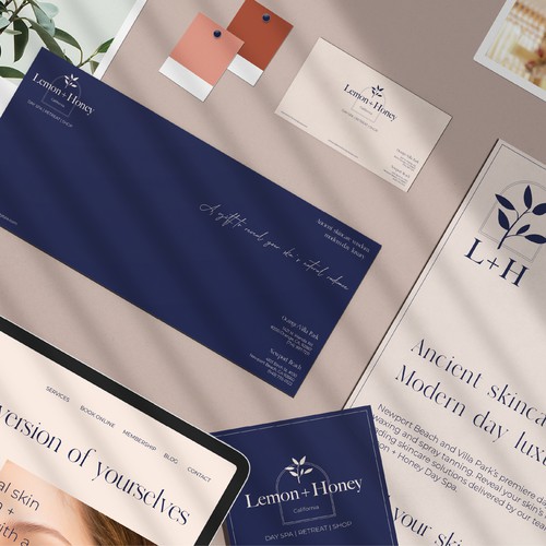 L+H Brandig Stationery Design