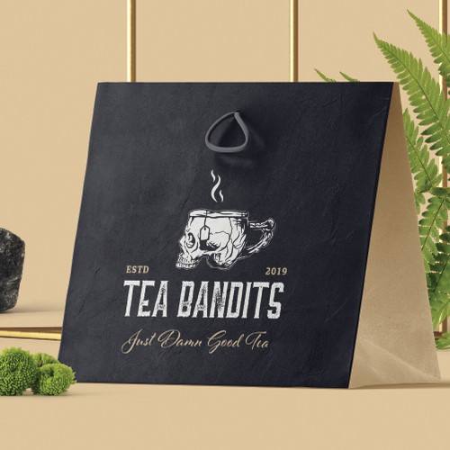 Bold vintage illustration for Tea Bandits