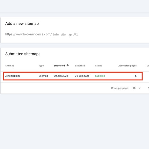 Optimisation of Bookminder