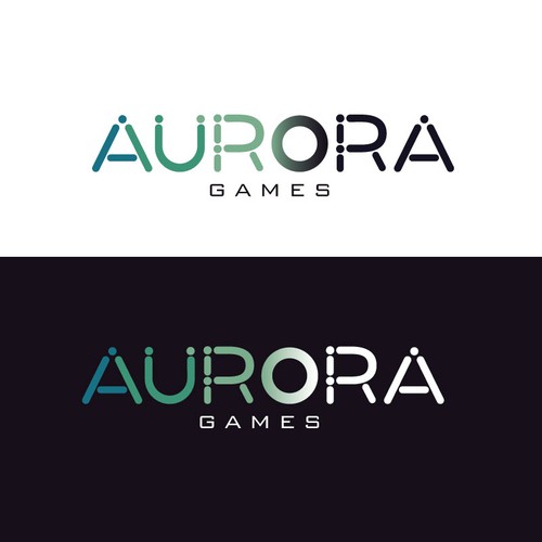 Aurora Games Logo - Hot Gaming Website Startup
