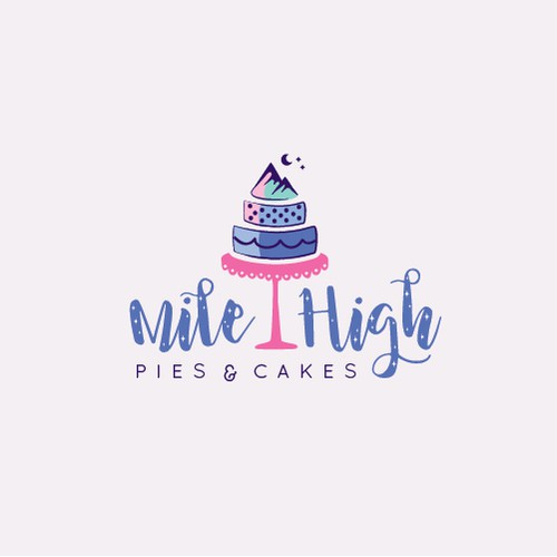 Organic logo for a cake designer