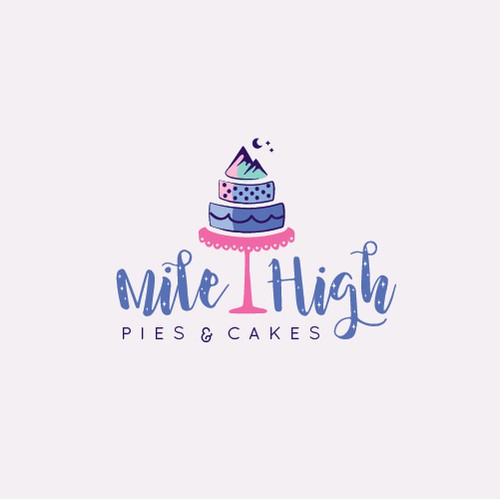 Organic logo for a cake designer