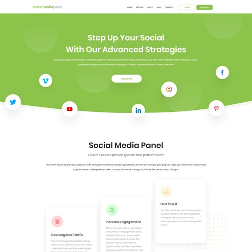 Landing page