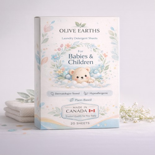 Olive Earths Baby Laundry Packaging