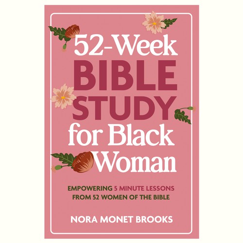 Book Cover Typography 52 Week Bible Study for Black Woman