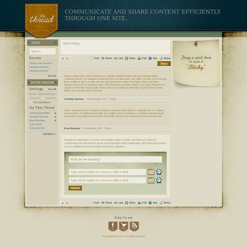 NEW WEBSITE: Beautifully Simple Social Messaging Platform.