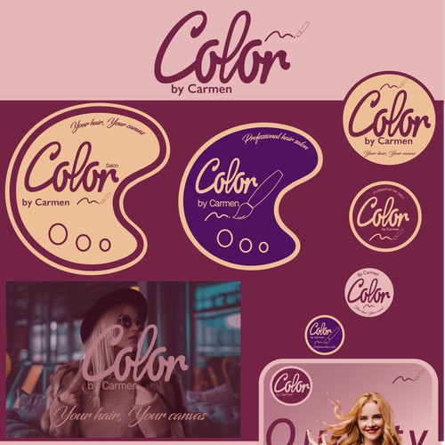Logo design for hair salon