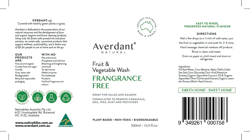 Averdant organic home cleaning labels design