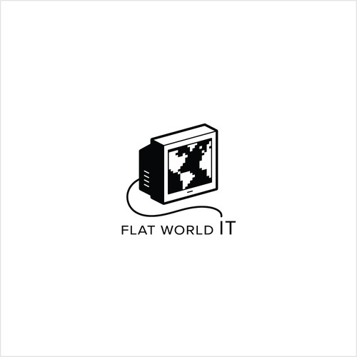 Literal logo for Flat World IT