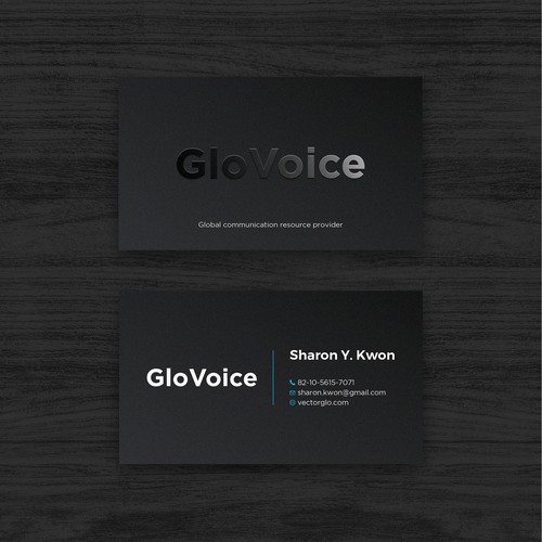 Black Business card