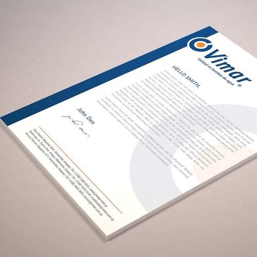 Modern and Creative Letterhead design.