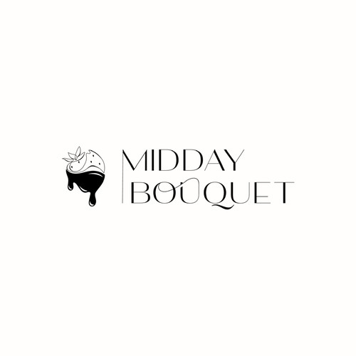 Elegant logo for strawberry bouquet boutique