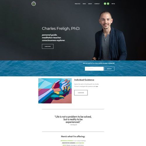 Website Design for Charles Freligh