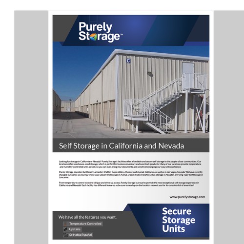 PURELY STORAGE POSTER TEMPLATE PROFESSIONAL CREATE