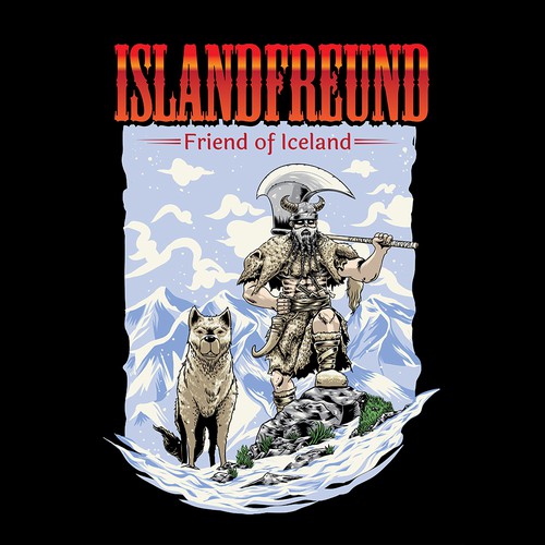 Design t-shirt for islandfreund